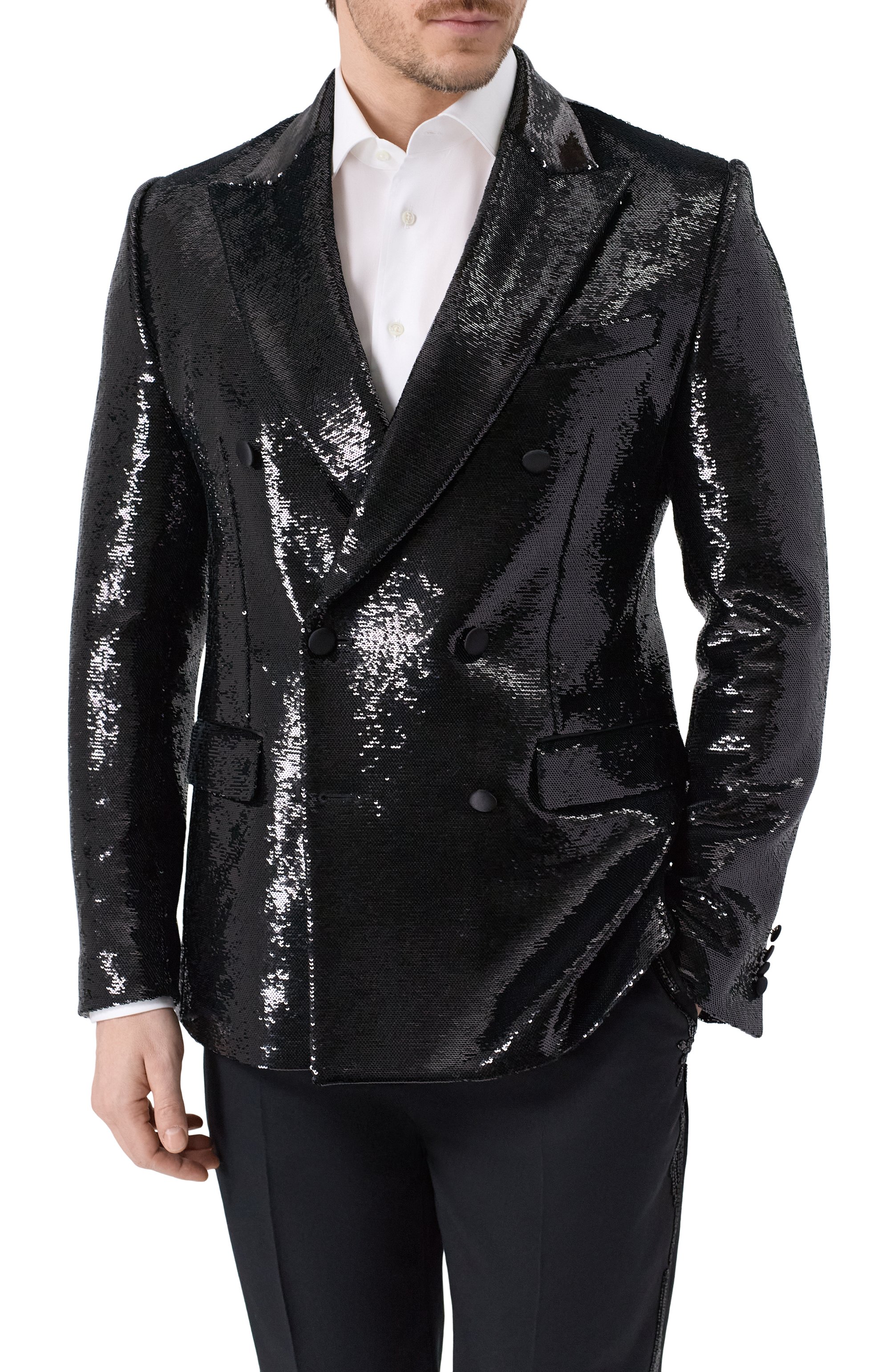 Пиджак  с отделкой из пайеток DOLCE & GABBANA, арт. G2TV8T/FLSIM, фото 3