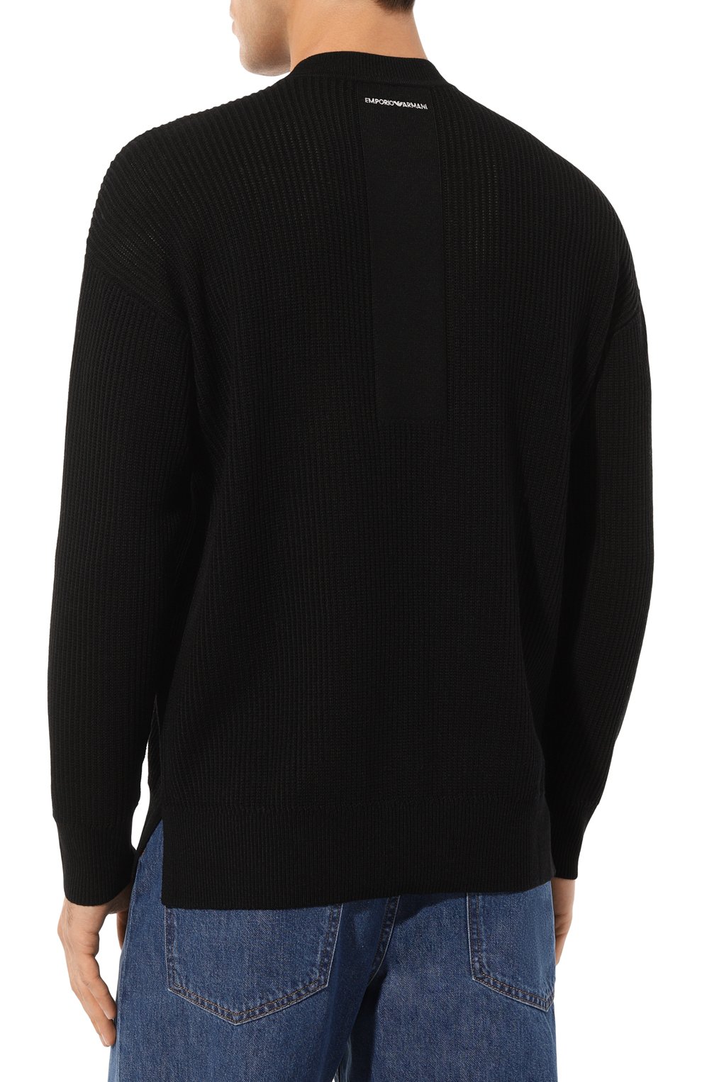 Свитер из шерсти и хлопка EMPORIO ARMANI, арт. 6R1MX2/1MAXZ, фото 3