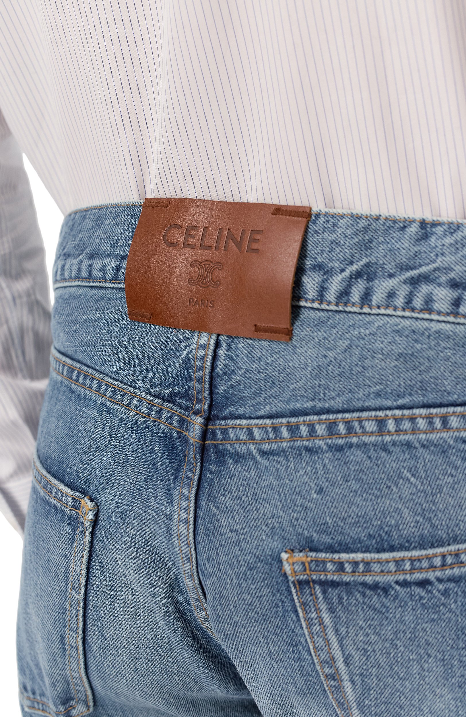 Джинсы CELINE синего цвета по цене 139500 руб., арт. RP0DI/930F, фото 5 Джинсы CELINE, арт. RP0DI/930F, фото 5