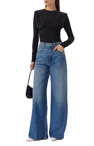 Боди из лиоцелла AGOLDE черного цвета по цене 41600 руб., арт. A74121618, фото 2 Боди из лиоцелла AGOLDE, арт. A74121618, фото 2