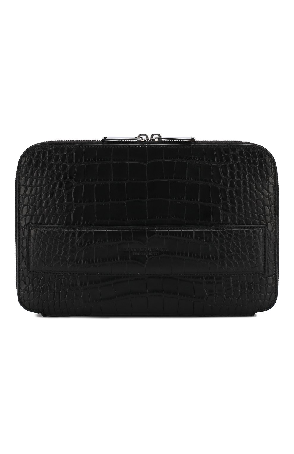 Папка для документов из кожи аллигатора BOTTEGA VENETA черного цвета по цене 1555000 руб., арт. 580472/V2030/AMIS, фото 1 Папка для документов из кожи аллигатора BOTTEGA VENETA, арт. 580472/V2030/AMIS, фото 1