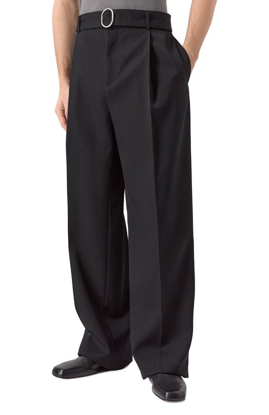 Шерстяные брюки Jil Sander J22KA0272-J40002 Чёрный  J22KA0272-J40002 Фото 3