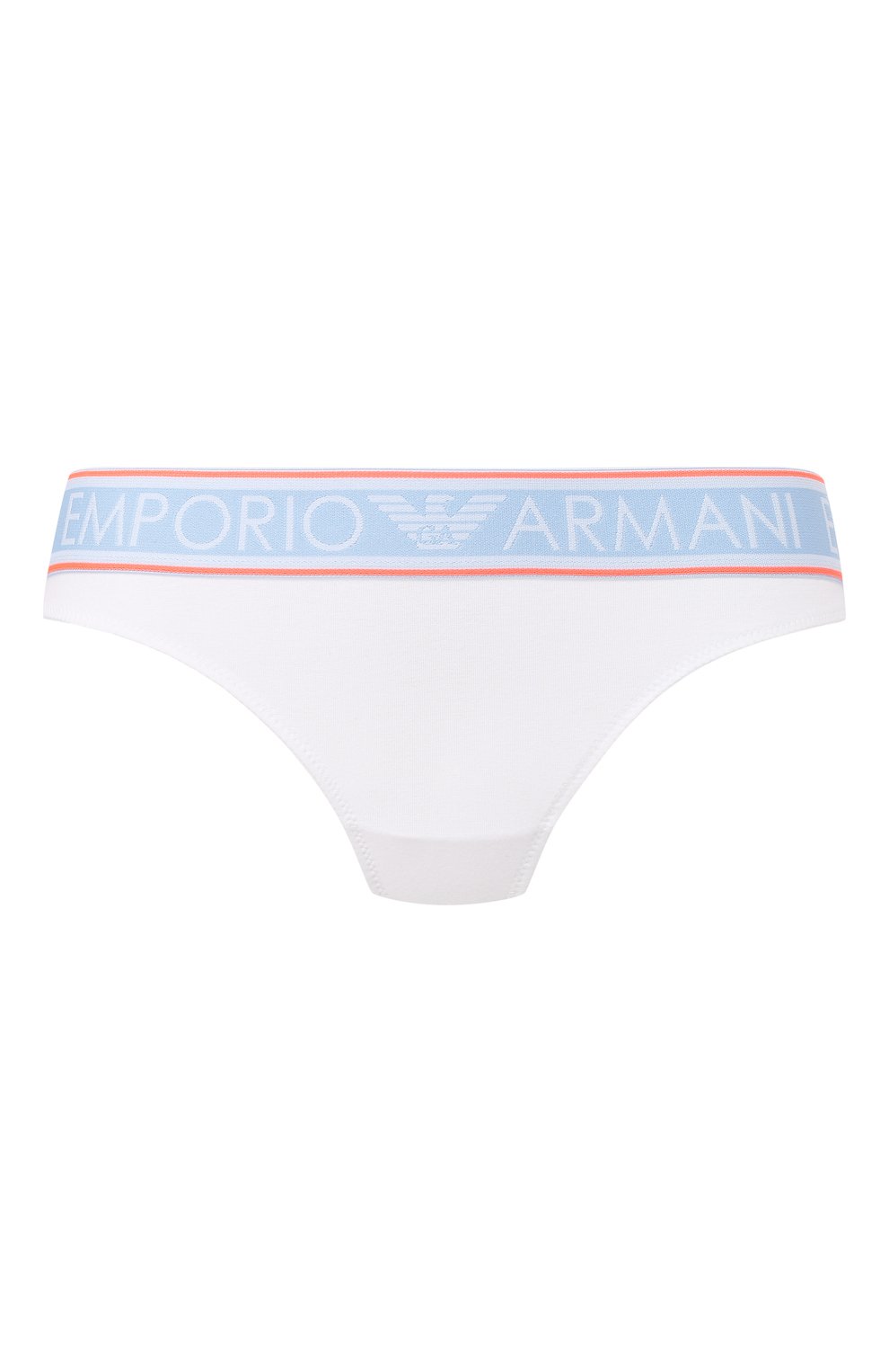 Хлопковые трусы-стринги EMPORIO ARMANI белого цвета по цене 3495 руб., арт. 162468/9P217, фото 1 Хлопковые трусы-стринги EMPORIO ARMANI, арт. 162468/9P217, фото 1