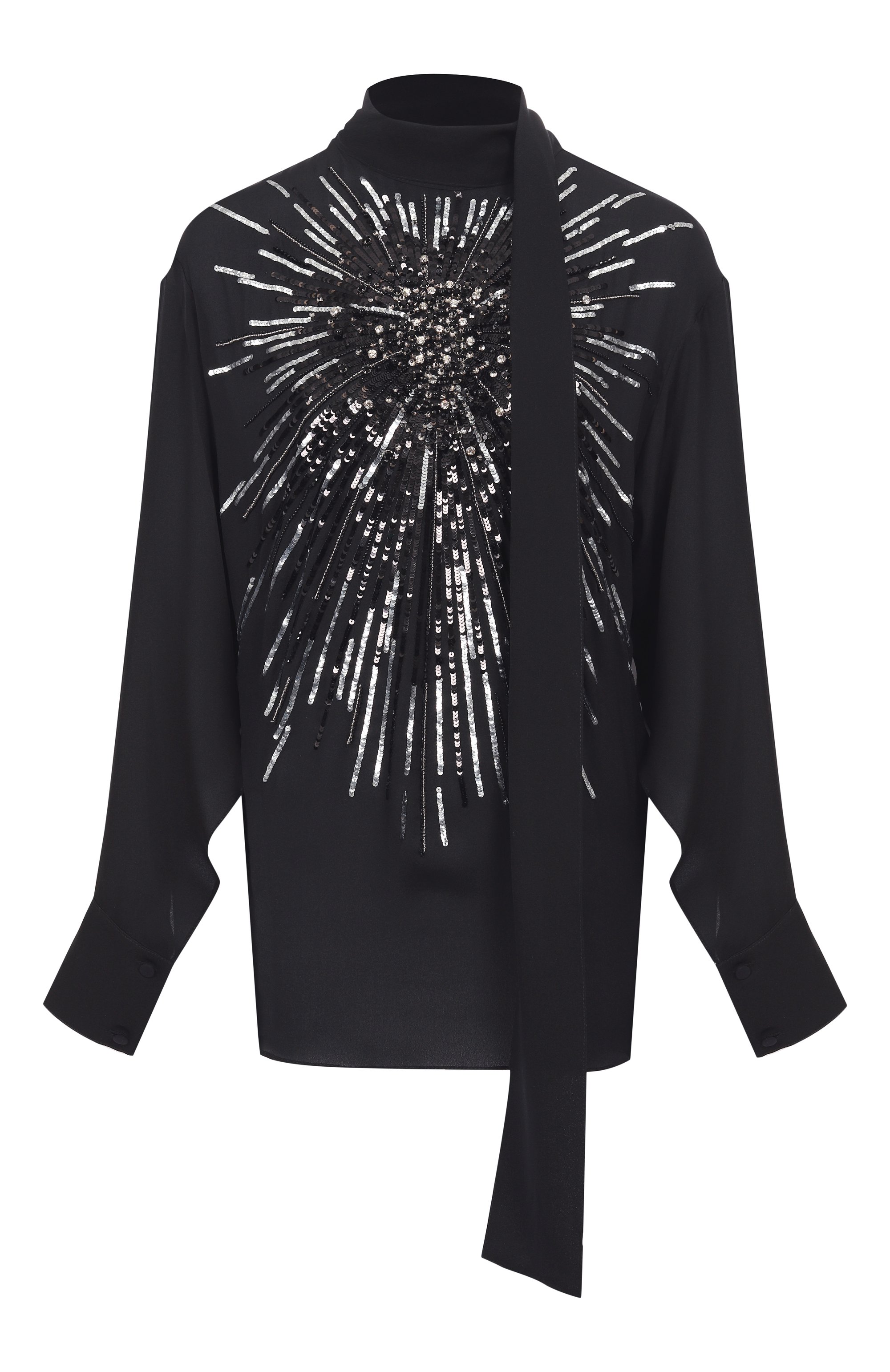 Шелковая блузка ZUHAIR MURAD, арт. FBL25027/G0G0000, фото 1