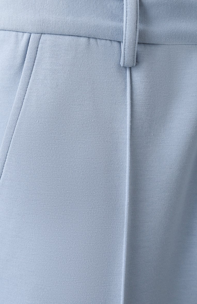 Мужские брюк�и KITON голубого цвета, арт. UW2131V0852F02 | Фото 6 (Материал сплава: Проставлено; Драгоценные камни: Проставлено; Длина (брюки, джинсы): Стандартные; Случай: Повседневный; Стили: Кэжуэл; Материал внешний: Синтетический материал)