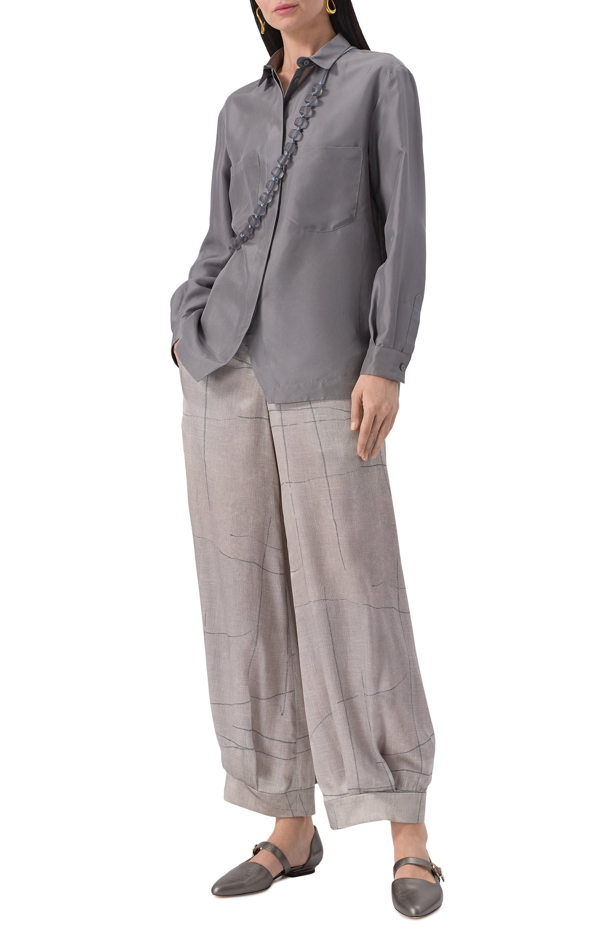 Шелковая блузка GIORGIO ARMANI, арт. GW000775/TE14164, фото 2