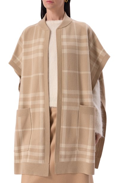 Кейп из шерсти и кашемира BURBERRY, арт. 8066697 A8704, фото 3
