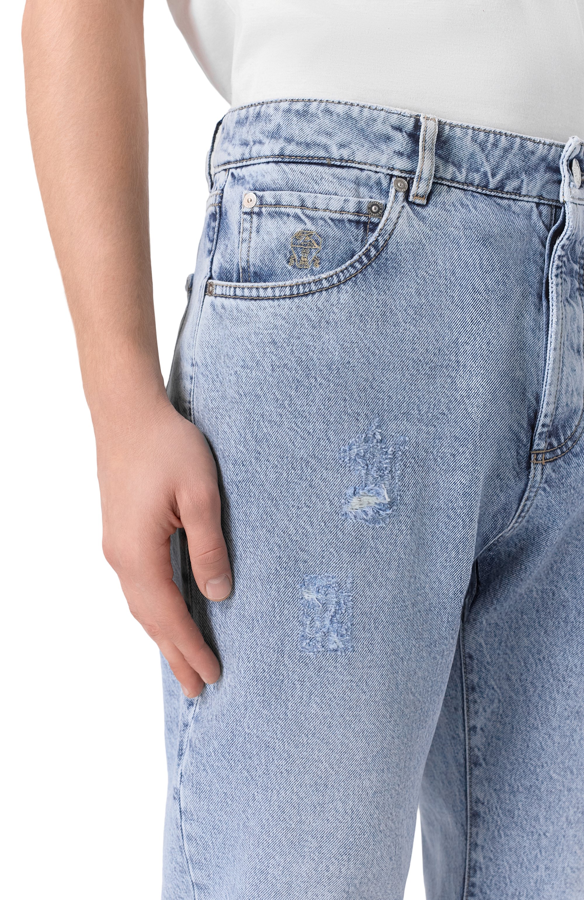 Джинсы leisure fit BRUNELLO CUCINELLI, арт. M241PX2340, фото 5