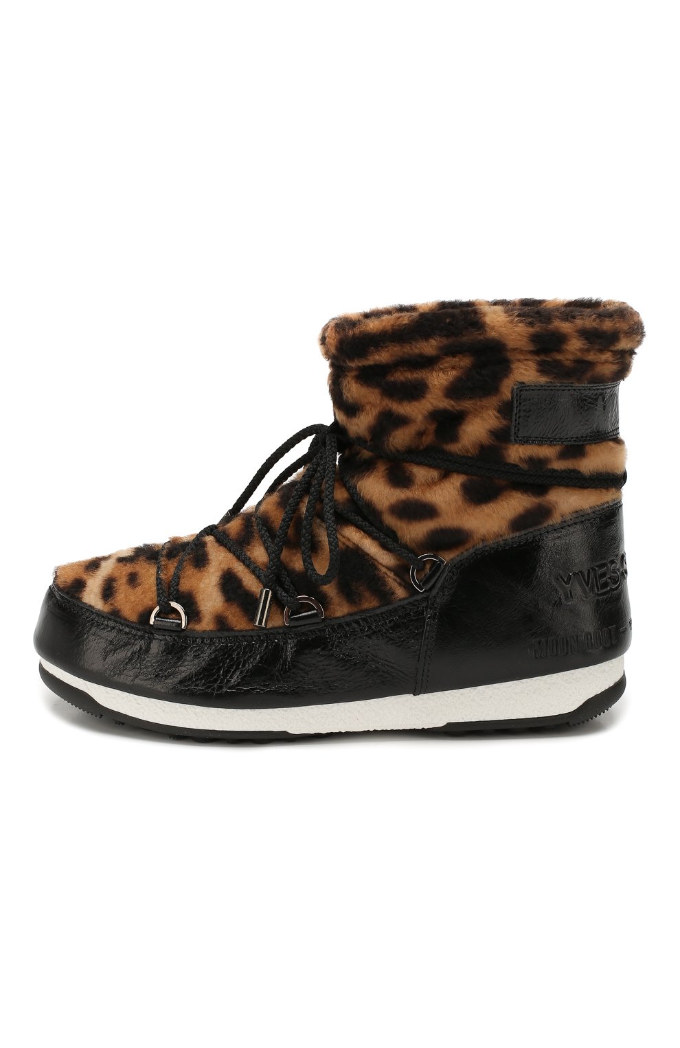 Комбинированные сапоги yves salomon x moon boot YVES SALOMON, арт. 20WAC705XXMERL, фото 3