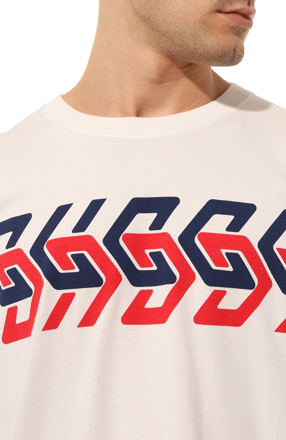 Хлопковая футболка GUCCI, арт. 616036 XJDV9, фото 5