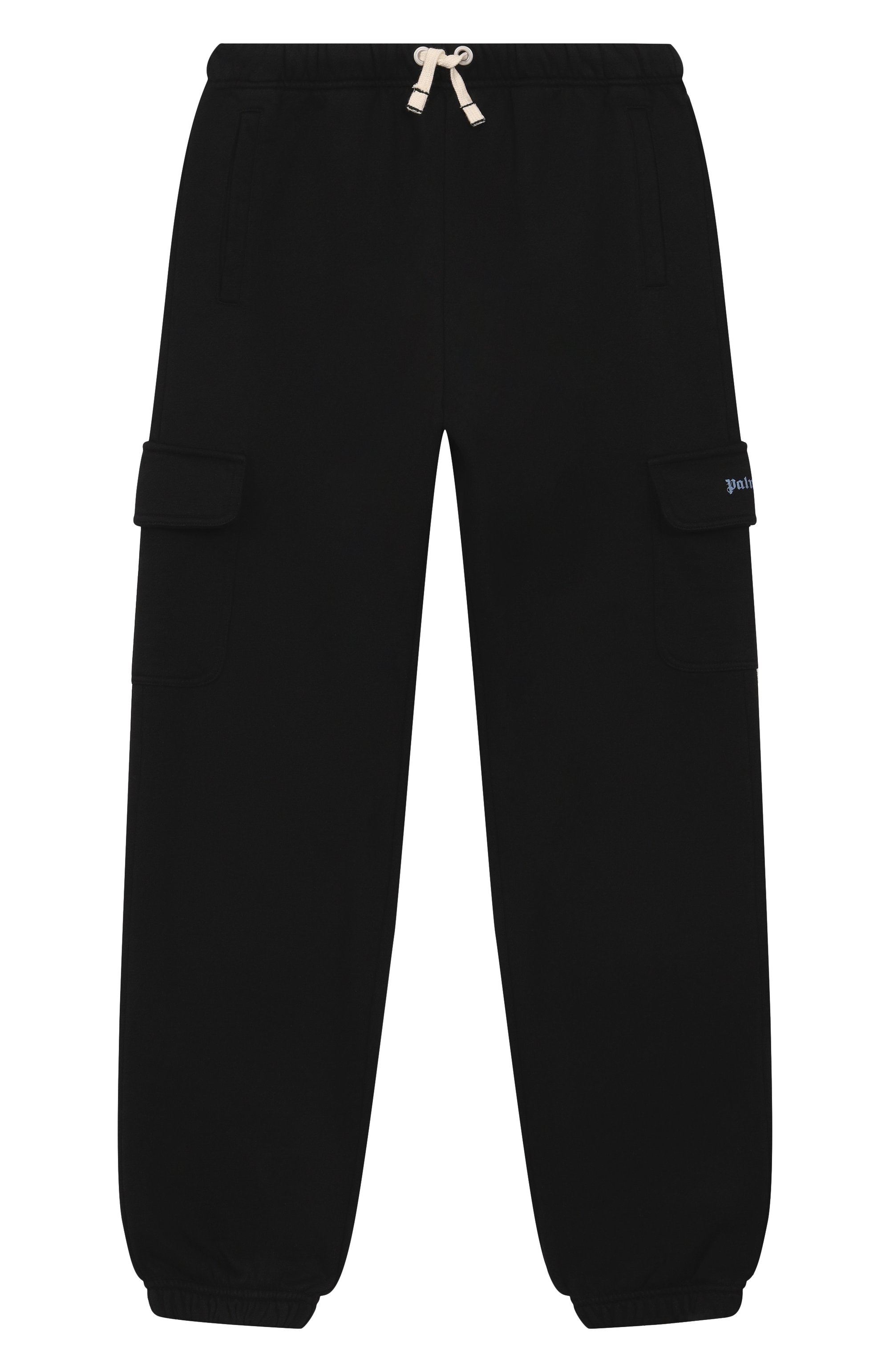 Хлопковые джоггеры PALM ANGELS черного цвета по цене 26300 руб., арт. PBCH016F25FLE001/12+, фото 1 Хлопковые джоггеры PALM ANGELS, арт. PBCH016F25FLE001/12+, фото 1