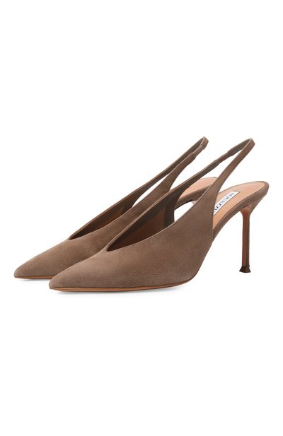 Женские замшевые туфли voltaire 85 AQUAZZURA, арт. VTRMIDL0-SUE-T0R