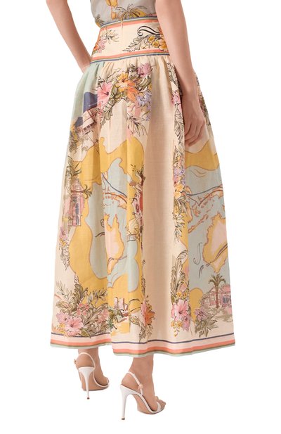 Льняная юбка ZIMMERMANN, арт. 1750SRS253, фото 4