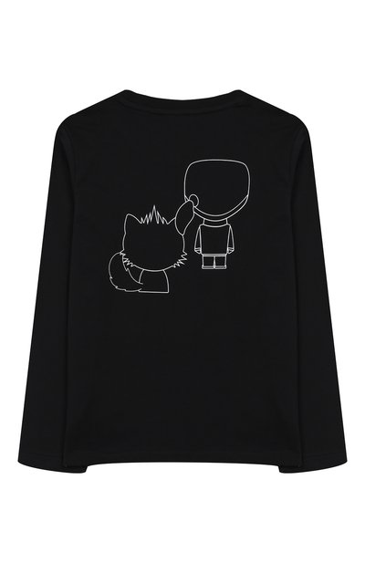 Хлопковый лонгслив KARL LAGERFELD KIDS, арт. Z25207, фото 2