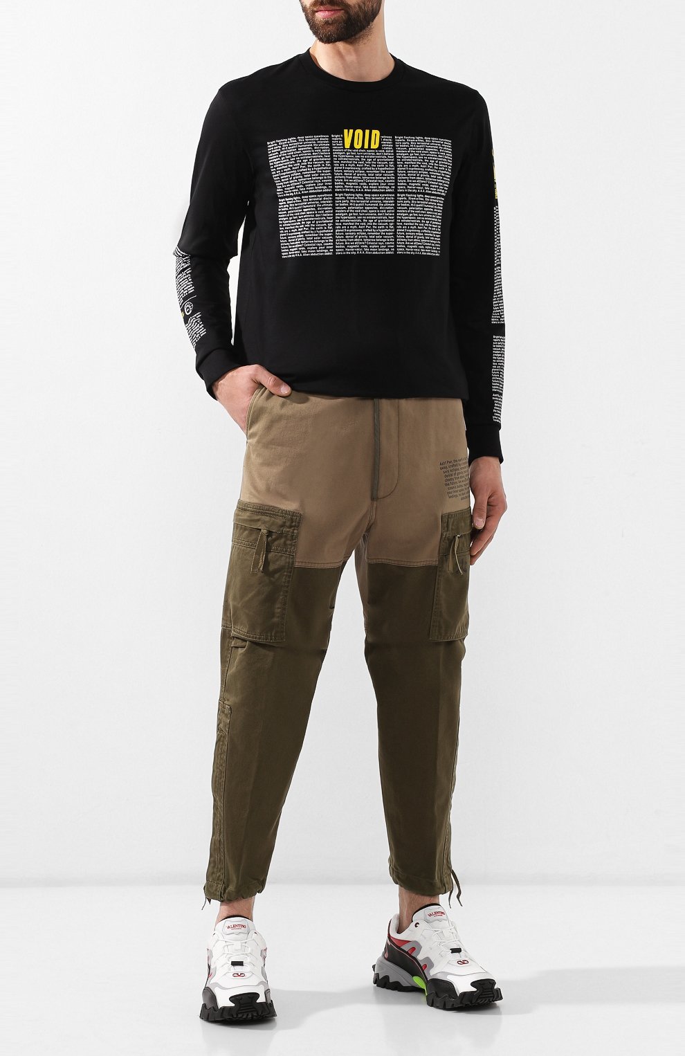 Хлопковые брюки-карго DIESEL, арт. 00SUDN/0EAXD, фото 2