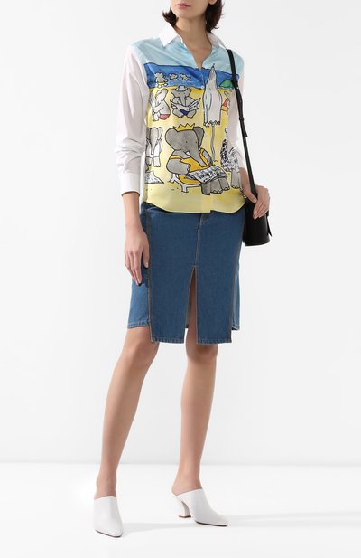 Хлопковая рубашка LANVIN желтого цвета по цене 109500 руб., арт. RW-T0673I-4437-P20, фото 2 Хлопковая рубашка LANVIN, арт. RW-T0673I-4437-P20, фото 2