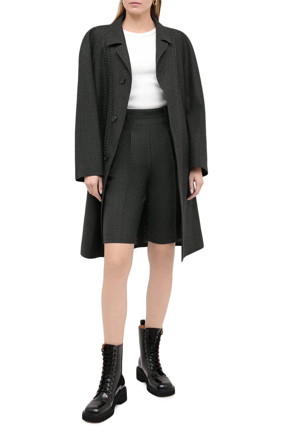 Хлопковая футболка MOUSSY белого цвета по цене 6995 руб., арт. 025DA380-6100, фото 2 Хлопковая футболка MOUSSY, арт. 025DA380-6100, фото 2