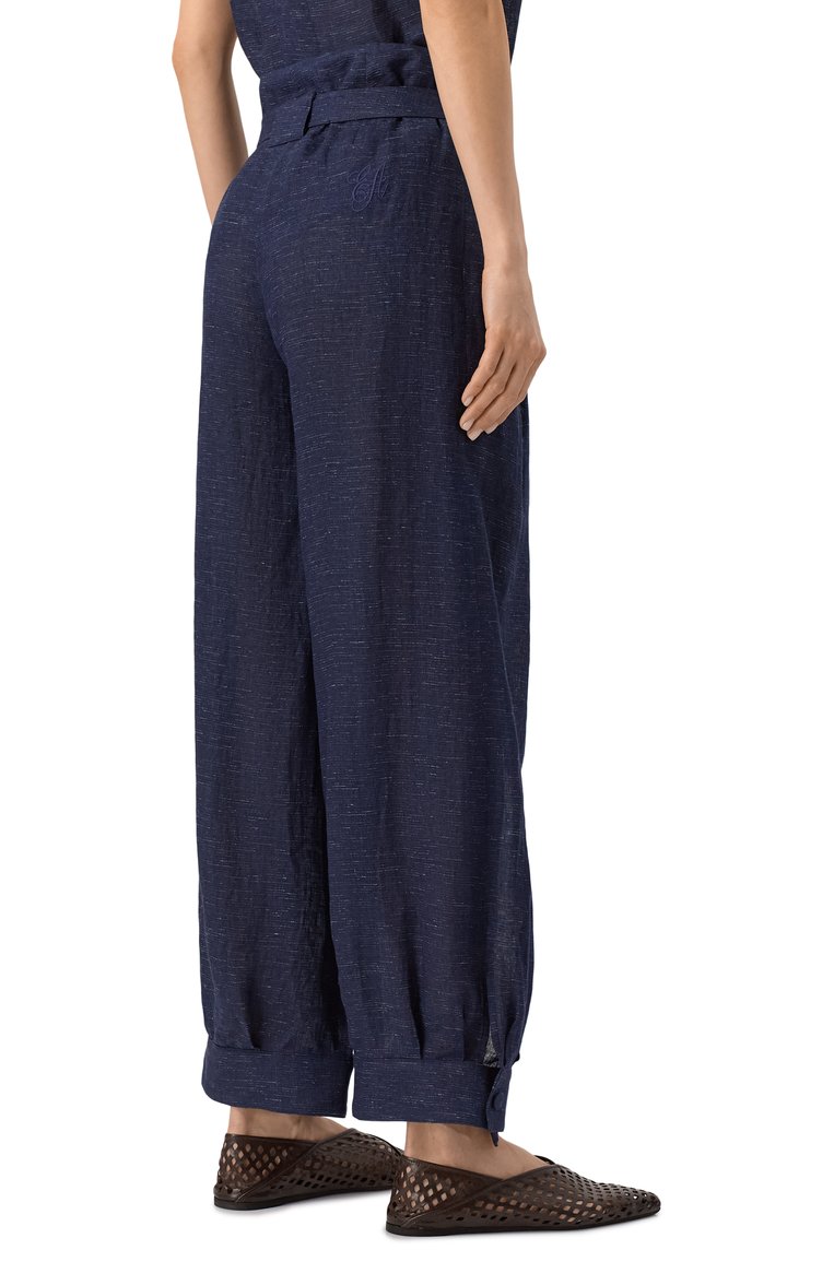 Брюки изо льна и вискозы EMPORIO ARMANI, арт. EW000975/TE10381, фото 1