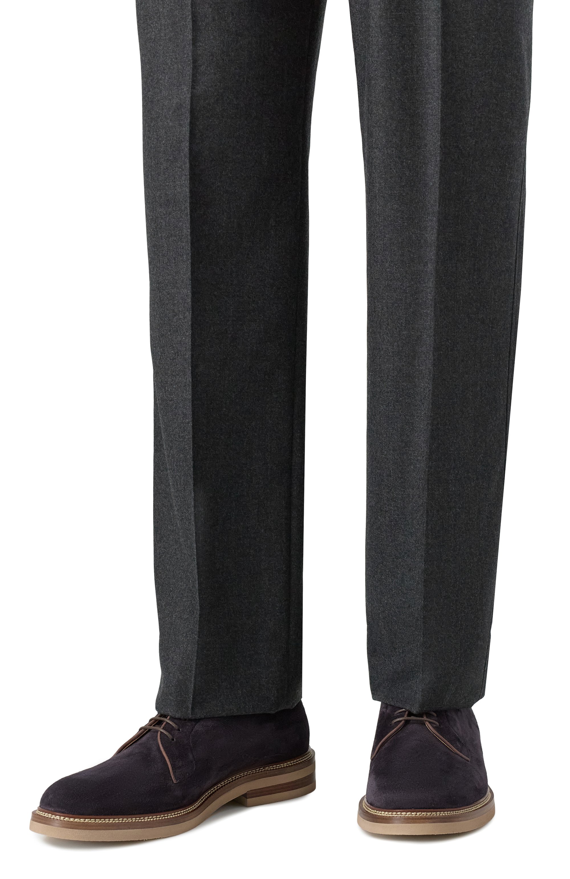 Замшевые дерби BRUNELLO CUCINELLI, арт. MZUPEAT708, фото 3