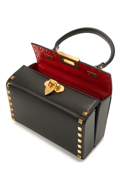 Сумка rockstud alcove VALENTINO черного цвета по цене 287500 руб., арт. WW2B0J73/WAX, фото 5 Сумка rockstud alcove VALENTINO, арт. WW2B0J73/WAX, фото 5