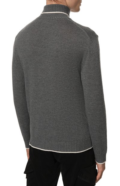 Шерстяной свитер ELEVENTY PLATINUM серого цвета по цене 38950 руб., арт. F76MAGF06 MAG24012, фото 4 Шерстяной свитер ELEVENTY PLATINUM, арт. F76MAGF06 MAG24012, фото 4