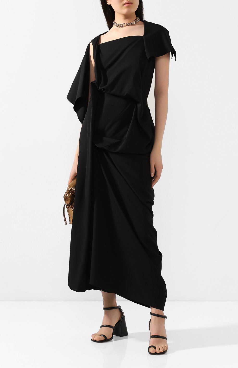 Шерстяное платье YOHJI YAMAMOTO, арт. FN-D15-100, фото 2