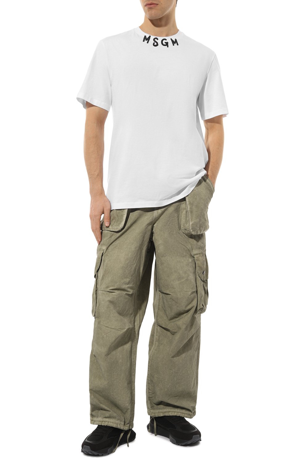 Хлопковая футболка MSGM, арт. 3640MM118/247002, фото 2
