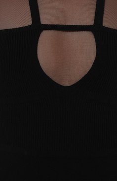 Женское платье из вискозы DONDUP черного цвета, арт. DA367/JS0285D XXX | Фото 5 (Рукава: Длинные; Стили: Гламурный; Длина Ж (юбк�и, платья, шорты): Мини; Случай: Повседневный; Материал внешний: Синтетический материал, Вискоза; Материал сплава: Проставлено; Драгоценные камни: Проставлено; Женское Кросс-КТ: Платье-одежда)