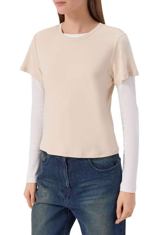 Хлопковый лонгслив Juun.J JW6141W00 Разноцветный  JW6141W00 Фото 6