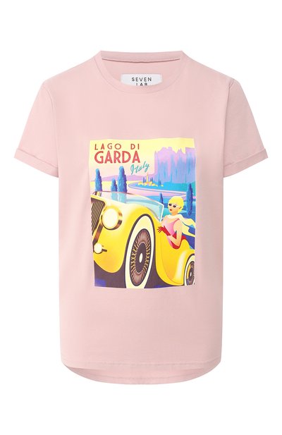 Женская хлопковая футболка SEVEN LAB, арт. T20-GARDA pink