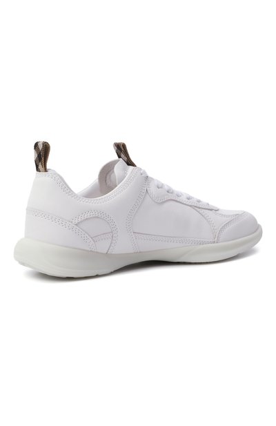 Кожаные кроссовки matrix BURBERRY белого цвета по цене 86450 руб., арт. 8109190, фото 5 Кожаные кроссовки matrix BURBERRY, арт. 8109190, фото 5