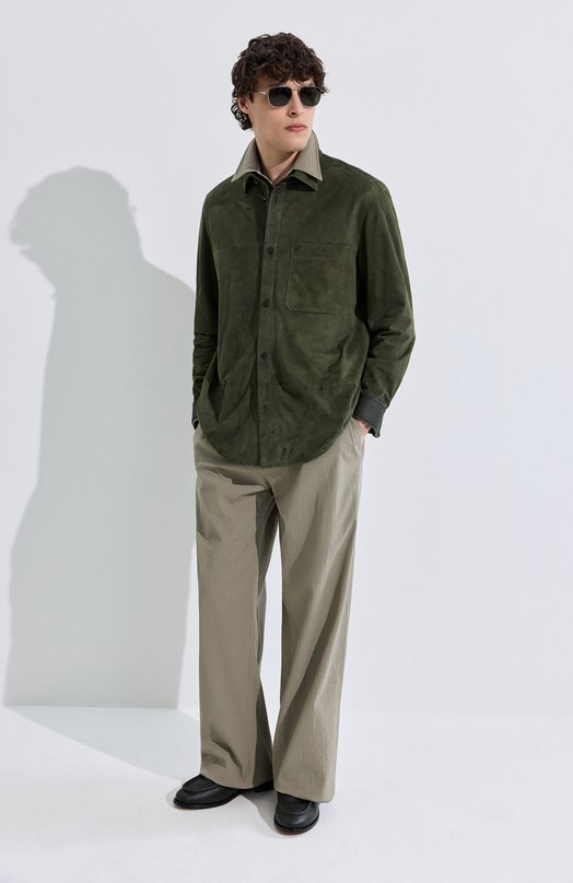 Хлопковые брюки MVST M26.2PM.T020/F133 Хаки  M26.2PM.T020/F133 Фото 6