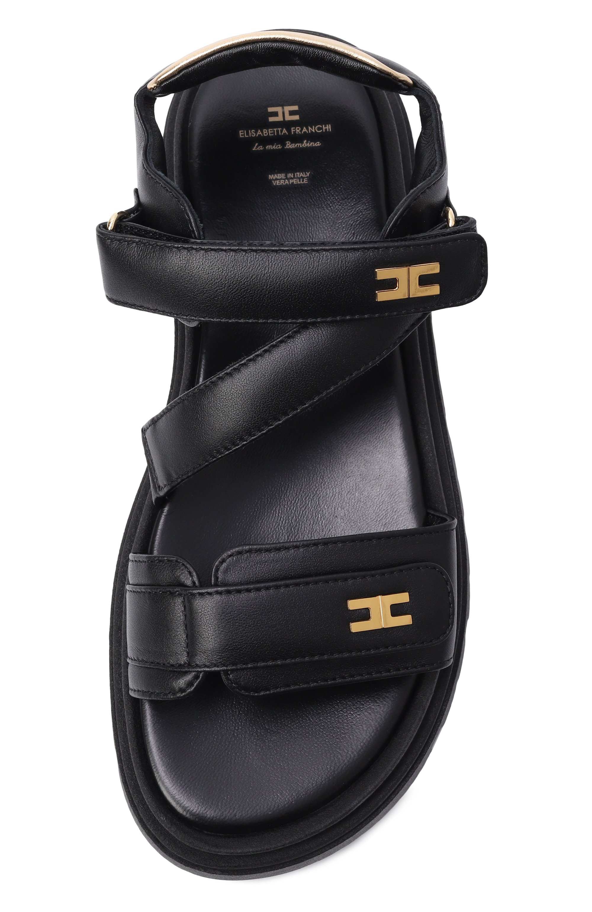 Кожаные сандалии ELISABETTA FRANCHI LA MIA BAMBINA, арт. F4A2-E0586-1733, фото 4