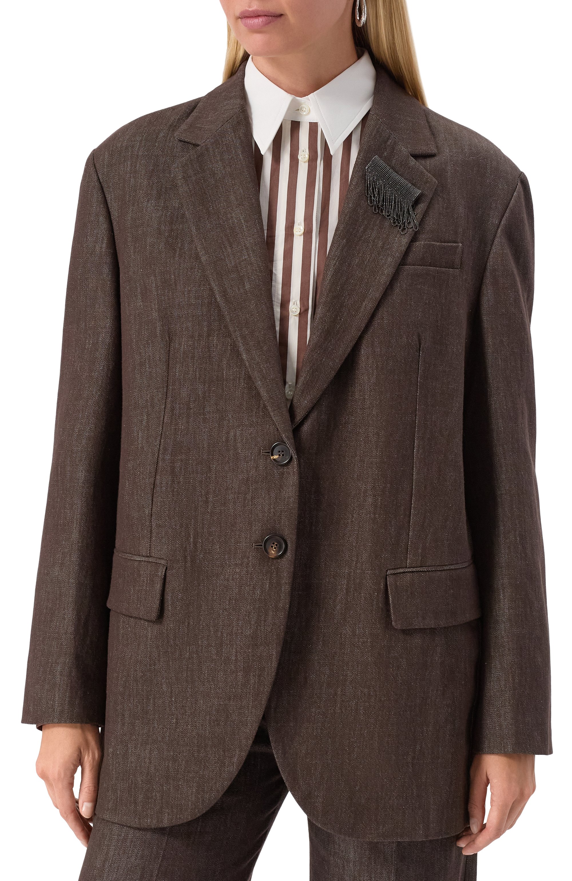 Хлопковый жакет BRUNELLO CUCINELLI, арт. MB1257390P, фото 3