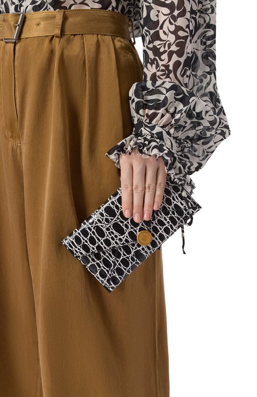 Клатч Dries Van Noten 012116/0597 Чёрно-белый  012116/0597 Фото 2
