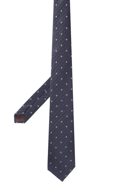 Галстук из шелка и льна CANALI, арт. 18/HJ04278, фото 3