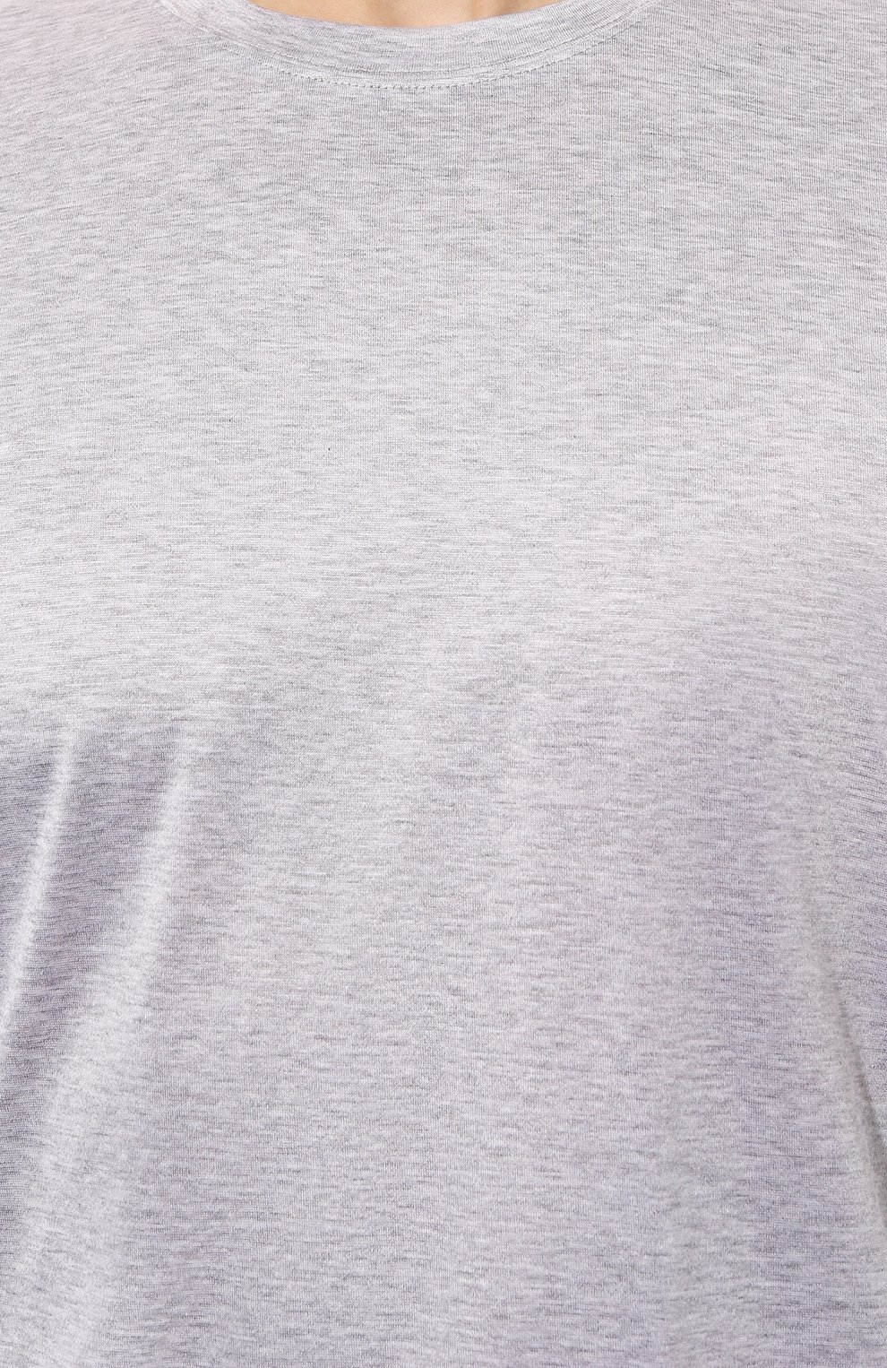 Хлопковая футболка GRAN SASSO светло-серого цвета по цене 13400 руб., арт. 60133/74002, фото 5 Хлопковая футболка GRAN SASSO, арт. 60133/74002, фото 5