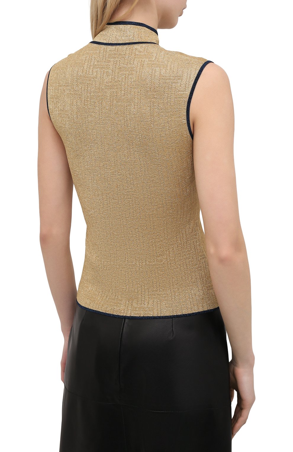 Топ LANVIN золотого цвета по цене 62500 руб., арт. RW-P00008-K002-E21, фото 4 Топ LANVIN, арт. RW-P00008-K002-E21, фото 4