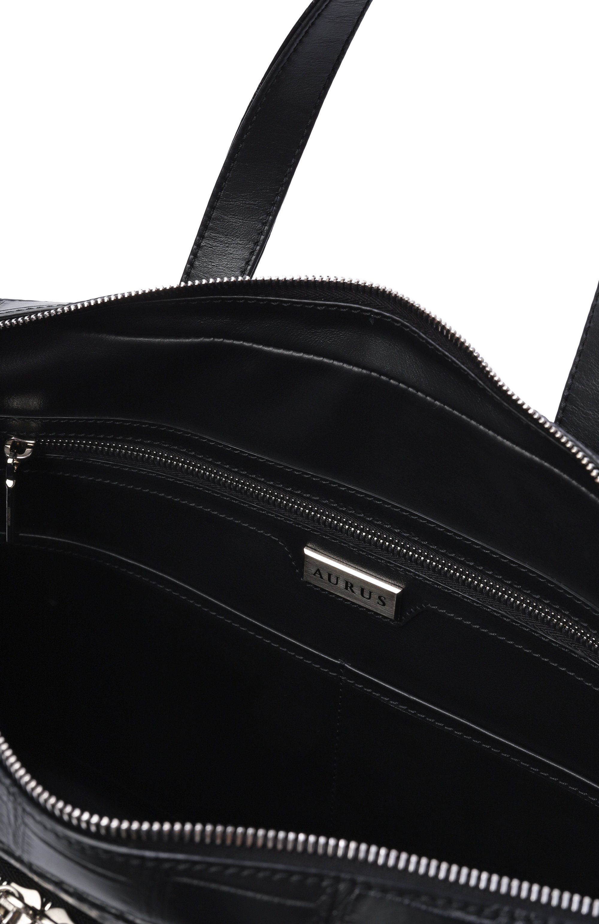 Сумка с отделкой из кожи крокодила AURUS COLLECTION, арт. RB001BKS, фото 5