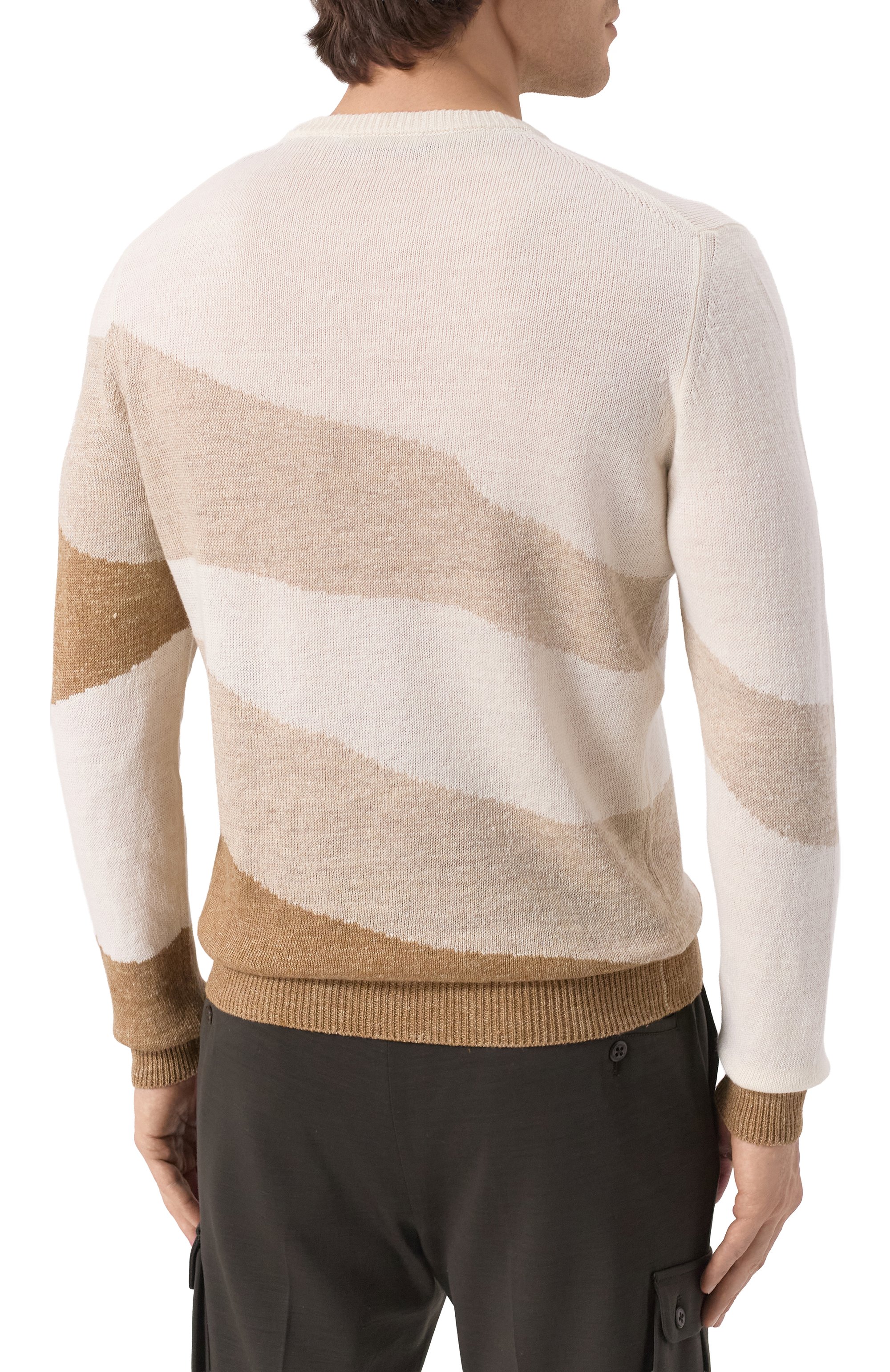 Джемпер изо льна и хлопка CORNELIANI, арт. 25M578-2525157, фото 4