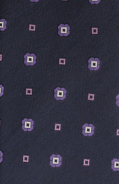 Шелковый галстук CANALI темно-синего цвета по цене 13250 руб., арт. 18/HJ03412, фото 4 Шелковый галстук CANALI, арт. 18/HJ03412, фото 4