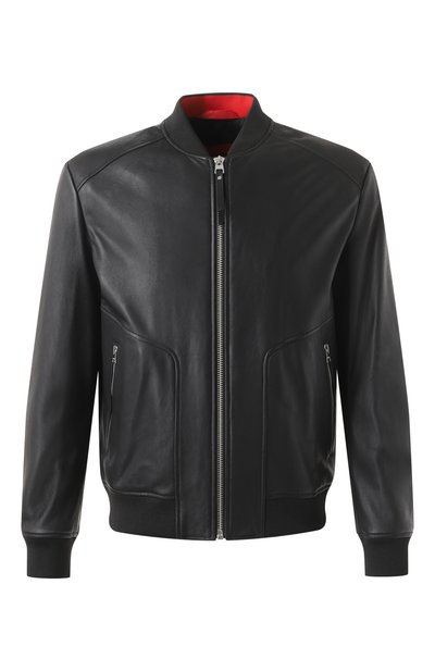 Мужской кожаный бомбер HUGO, арт. 50481934