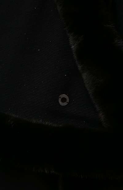 Кашемировая накидка LORO PIANA черного цвета по цене 1300000 руб., арт. FAL4632, фото 5 Кашемировая накидка LORO PIANA, арт. FAL4632, фото 5