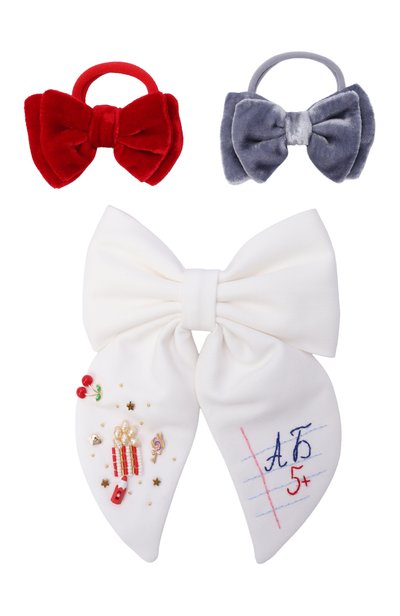 Комплект из трех бантов school PINK.OLIVKA, арт. PO-70563