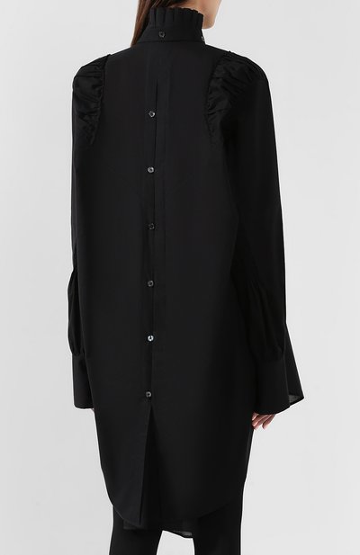 Хлопковая рубашка ANN DEMEULEMEESTER черного цвета по цене 45950 руб., арт. 1901-2012-P-120-099, фото 4 Хлопковая рубашка ANN DEMEULEMEESTER, арт. 1901-2012-P-120-099, фото 4
