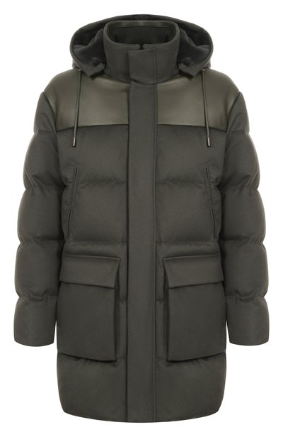 Пуховик с отделкой из норки и кожи оленя MVST, арт. M26.1MM.0M16.1/F184 CASHMERE+CERV0, фото 1