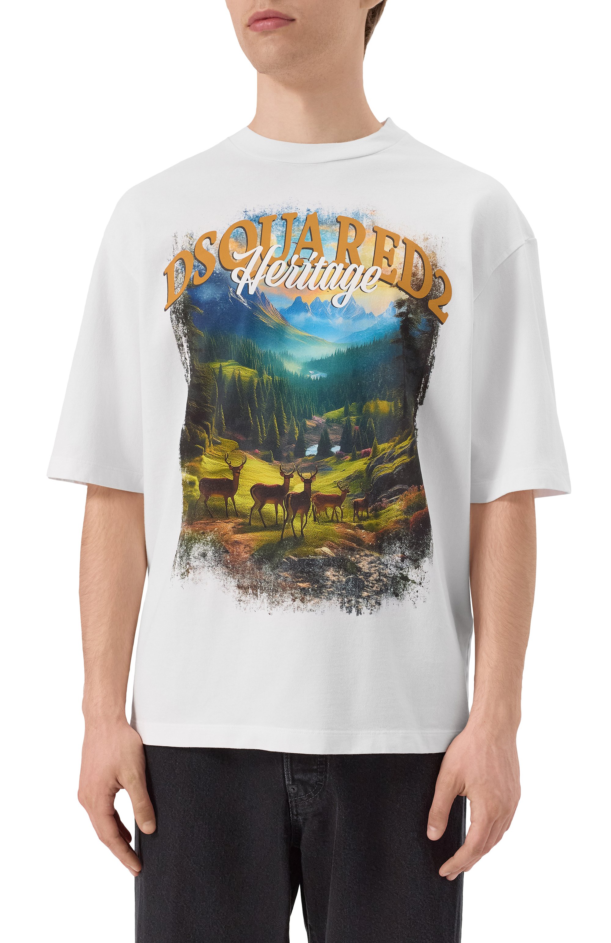 Хлопковая футболка DSQUARED2, арт. S74GD1467/S24583, фото 3