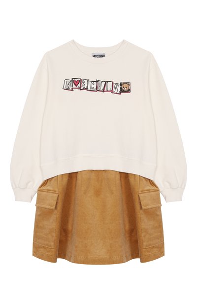 Хлопковое платье MOSCHINO, арт. HDV0GV/LCA43/10-14