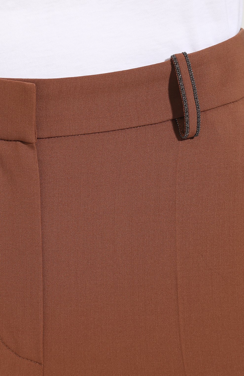 Шерстяные брюки со стрелками BRUNELLO CUCINELLI, арт. MA105P6673, фото 5