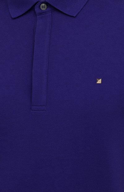 Хлопковое поло VALENTINO, арт. WV3MH00V3MN, фото 5